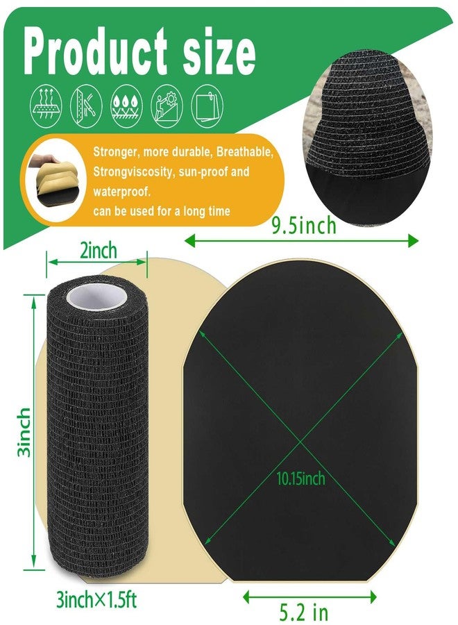 Hezaosth 15 Pack Horse Hoof Tape with 3 Rolls of Vet Wrap, Breathable Magic Cushion Hoof Packing, Cotton Strong Sticky Horse Hoof Wraps Additional Protection for Hoof Hoove Wound Management - Image 2